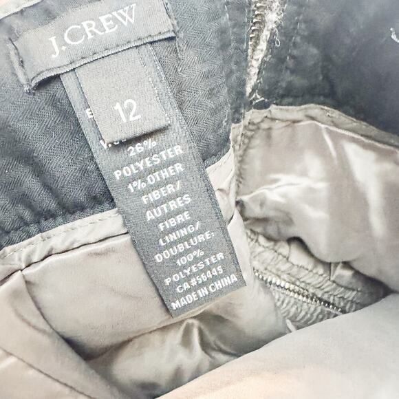 J. Crew No. 2 Pencil Gray Wool Woven Pencil Skirt Tweed Size 12 - Picture 3 of 5